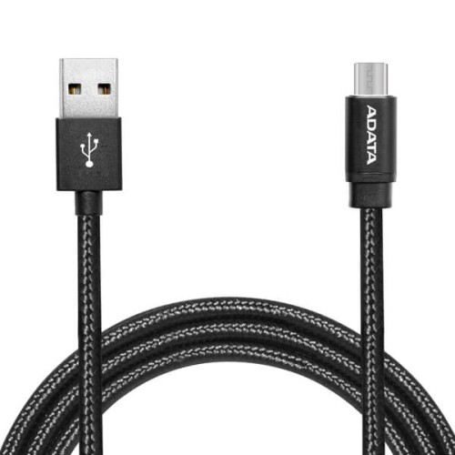 ADATA 100CM USB CABLE AMUCAL SILVER MICRO TYPE A ALUMINUM - product image