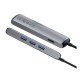 Baseus GN33A2 Mechanical Eye 6 in 1 Type C HUB Docking Station Deep Grey