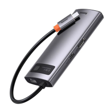 Baseus Metal Gleam Series 6-in-1 Multifunctional Type-C HUB Docking Station