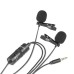 Boya BY-M1DM Dual Omni Directional Lavalier Microphone thumbnail image 2