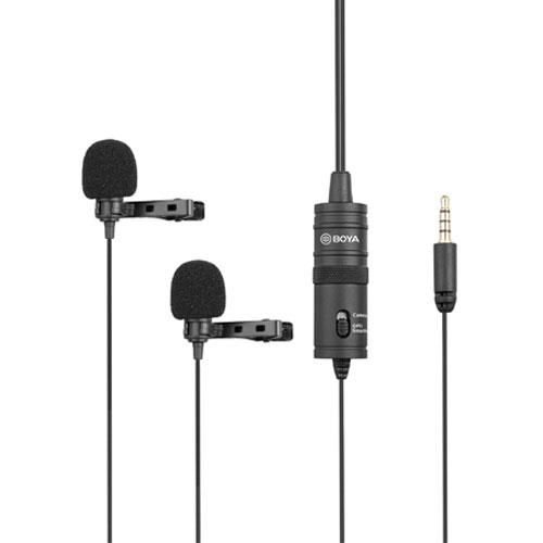 Boya BY-M1DM Dual Omni Directional Lavalier Microphone - product image