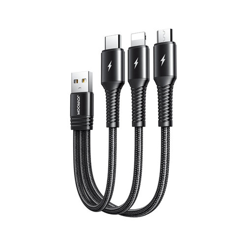 JOYROOM S-01530G9 3 IN 1 SHORT CHARGING CABLE - product image