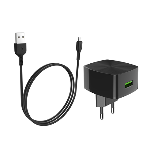 HOCO C70A Type-C Charger Power Adapter With Micro USB Cable - product image