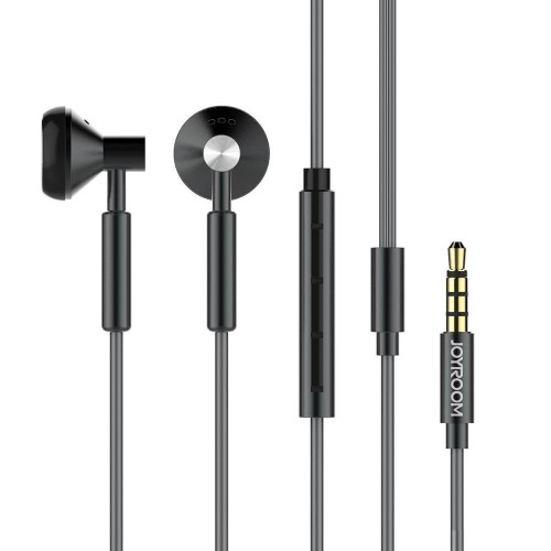 JOYROOM E204 Metal Earphone Stereo Noise Cancelling Wired Control Headphone - product image