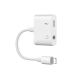 Lightning to 3.5mm Audio & Call & Charger Adapter JH-026
