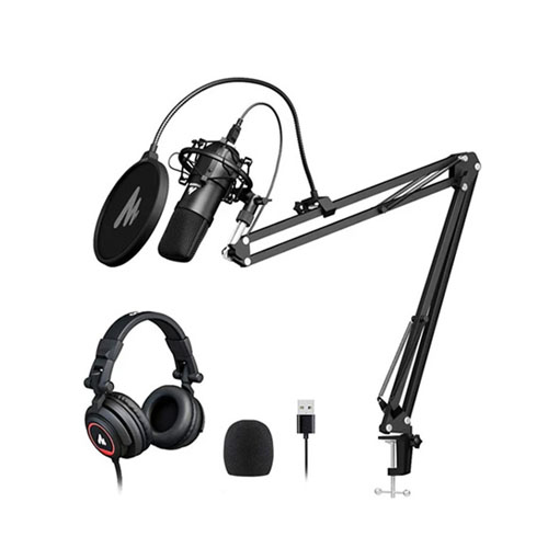 MAONO AU-A04H USB MICROPHONE WITH STUDIO HEADPHONE SET - product image