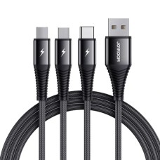 JOYROOM S-1230G4 3A 3 IN 1 USB TO 8 PIN + MICRO USB + TYPE-C / USB-C FAST CHARGING DATA CABLE