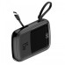 Baseus Q pow Digital Display 3A Power Bank 10000mAh With Type-C Cable -Black thumbnail image 1