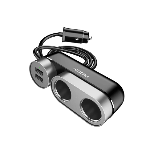Rock 2 In 1 Multi-functional Dual USB Car Cigarette Lighter Socket - product image
