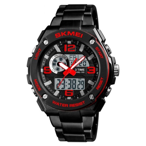 SKMEI 1333 Men Quartz 3 Time Chrono Watch - product image