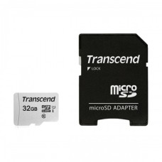 Transcend 32GB Micro SD UHS-I U1-Class-10 Memory Card with Adapter