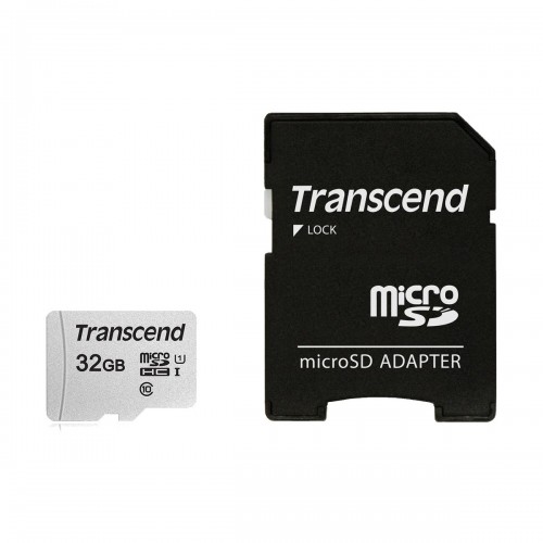 Transcend 32GB Micro SD UHS-I U1-Class-10 Memory Card with Adapter