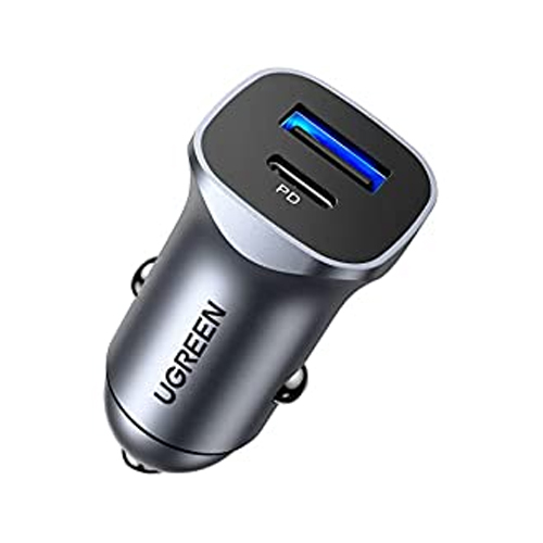 UGREEN A+C Dual-Port Car Charger PD30W+SCP22.5W #40858 - product image