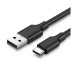 UGREEN USB-A 2.0 to USB-C Cable Nickel Plating 1m #60116 thumbnail image 1