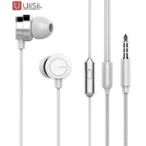 UiiSii U9 Wired headphones heavy bass with mic - White - product image