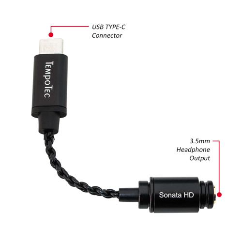 TempoTec Sonata HD TYPE C to 3.5MM Headphone - product image