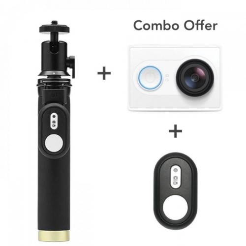 YI 2K Action Camera + Bluetooth Selfie Stick Combo - product image