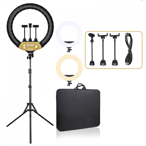 ZB-F488 22 inch 55cm 18 Led Dimmable Video Ring Light - product image