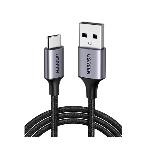 UGREEN USB-A 2.0 to USB-C Cable Nickel Plating Aluminum Braid 1m #60121 - product image