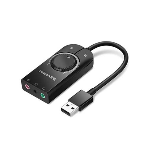 UGREEN USB External Stereo Sound Adapter 15cm (Black) #40964 - product image