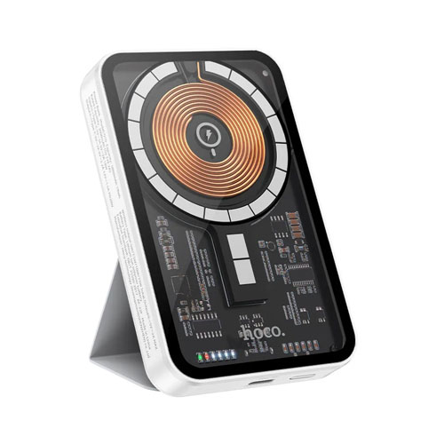 Hoco Q10A 10000mAh PD 20W Transparent Magnetic Wireless Power Bank - product image