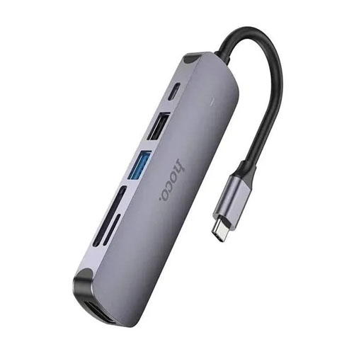 Hoco HB28 6-in-1 Multifunction USB Type-C Hub - product image