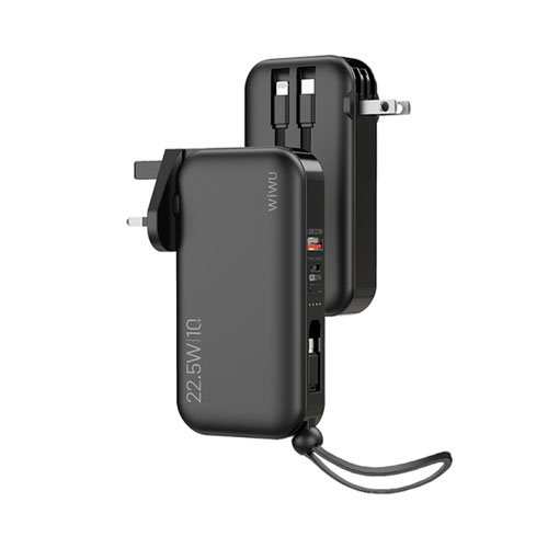 WiWU 3 In 1 22.5W Quick Charger 10000mAh Power Bank With Built - product image