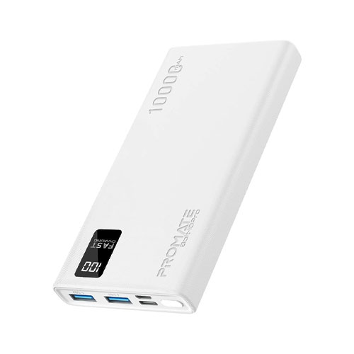 Promate Bolt-10Pro 10000mAh USB-A & USB-C Power Bank - product image